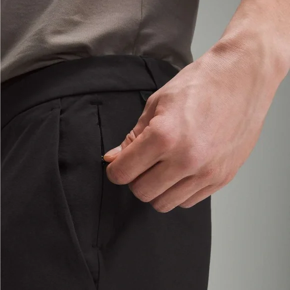 MEN’S Lululemon abc classic-fit trouser 34x32" stretch cotton mens black - Picture 3 of 8